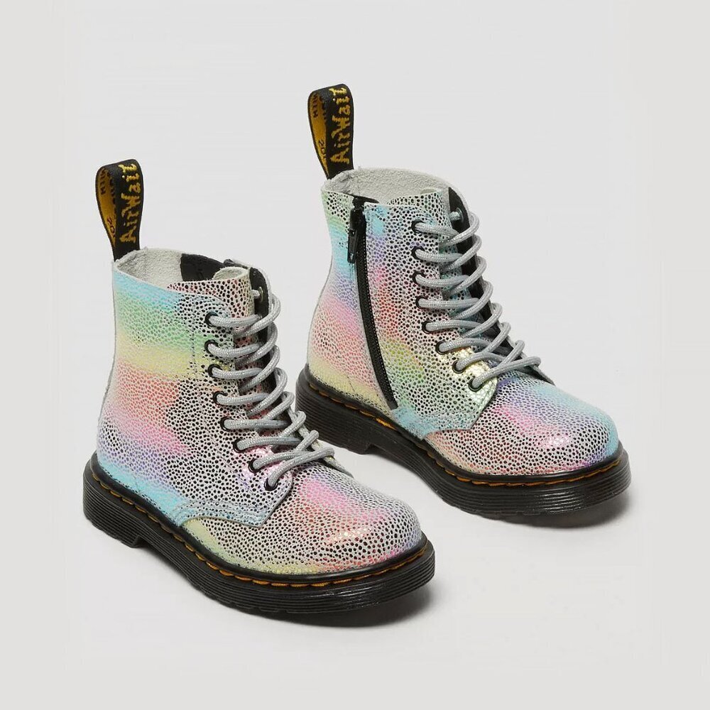 Dr. Martens Toddler 1460 Pascal Iridescent Lace Up Boots